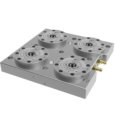 Placa base del posicionador cero de cuatro elementos
