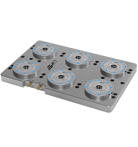 Placa base del posicionador cero de seis elementos