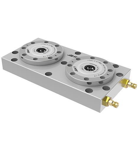 Placa base del posicionador cero de dos elementos